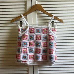 Colorful Crochet Tank Top & matching skirt